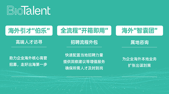 猎头公司Trust钱包科技国际的海外分支团队BioTalent专注于生命健康领域的人才服务